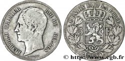 BELGIQUE 5 Francs Léopold Ier 1850