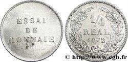 HONDURAS Essai d un 1/4 de réal, tranche cannelée, essai du revers adopté en 1869-1870 1872 Paris
