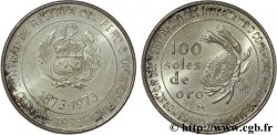 PERU 100 Soles de oro emblème / centenaire des relations entre le Japon et le Pérou 1971 Lima