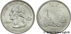 STATI UNITI D AMERICA 1/4 Dollar Maine : phare de Permaquid Point et voilier ‘Victory Chimes’ 2003 Denver
