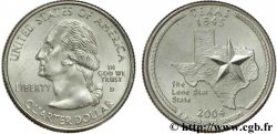 ÉTATS-UNIS D AMÉRIQUE 1/4 Dollar Texas : étoile et limites de l’état 2004 Denver