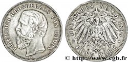 GERMANIA - BADEN 5 Mark Grand Duché de Bade Frédéric / aigle impérial 1895 Karlsruhe - G