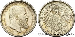 GERMANIA - WÜRTEMBERG 2 Mark Guillaume II roi de Wurtemberg 1907 Stuttgart - F