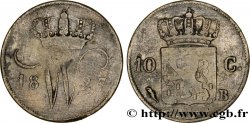 NETHERLANDS 10 Cents emblème monogramme de Guillaume Ier 1827 Bruxelles