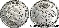 MONACO Essai de 5 Francs Rainier III 1971 Paris SPL