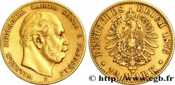 GERMANY - PRUSSIA 10 Mark or Royaume de Prusse, empereur Guillaume / aigle impérial 1875 Francfort