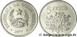 GUINÉE BISSAU 5 Pesos emblème 1977