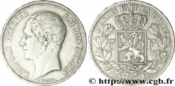 BELGIQUE 5 Francs Léopold Ier tête nue 1849