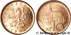REPúBLICA CHECA 10 Korun lion tchèque / cathédrale de Brno 1994 Jablonec nad Nisou