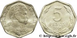 CHILE 5 Pesos Bernardo O’Higgins 2004 Santiago - S°