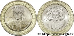 CHILI 100 Pesos indienne mapuche / emblème 2001 Santiago - S°