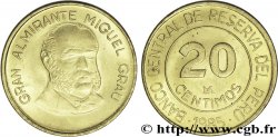 PERU 20 Centimos Grand Amiral Miguel Grau 1985 Lima