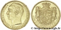 DINAMARCA 20 Kroner Frédéric VIII / manteaux d’armes 1908 Copenhague