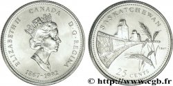 CANADá
 25 Cents 125e anniversaire de la Confédération : Saskatchewan 1992  SC