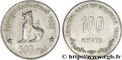 MYANMAR 100 Kyats lion birman assis 1999