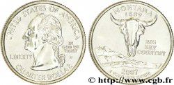 ÉTATS-UNIS D AMÉRIQUE 1/4 Dollar Montana : crâne de bison, montagne 2007 Denver