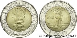 SAN MARINO 500 Lire FAO : bannière Libertas / enfant au pied d’un épi de blé 1995 Rome - R