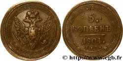 RUSSIE 5 Kopecks aigle bicéphale 1804 Ekaterinbourg