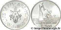 VATIKANSTAAT UND KIRCHENSTAAT 500 Lire frappe au nom de Paul VI an XVI / Jésus marchant sur l’eau 1978 Rome