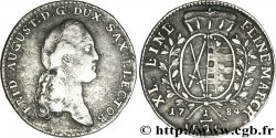 DEUTSCHLAND - SACHSEN 1/3 Thaler Duché de Saxe : Frédéric-Auguste III grand-électeur / armes 1785