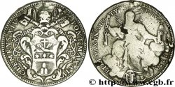 VATICAN ET ÉTATS PONTIFICAUX 1/2 Scudo frappe au nom de Clément XIV an IV 1773 Rome
