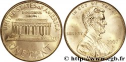 ÉTATS-UNIS D AMÉRIQUE 1 Cent Lincoln / mémorial 2007 Denver