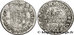 GERMANIA 1/12 Thaler Brandebourg : frappe au nom de Frédéric Guillaume Hohenzollern initiales LCS 1687 Berlin