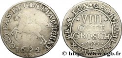 ALLEMAGNE 8 Gute Groschen Duché de Brunswick-Lunebourg-Celle frappe au cheval au nom de Georges Guillaume 1694 Celle