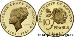 MONACO Piéfort en or de 10 Francs princesse Grace de Monaco 1982 Paris