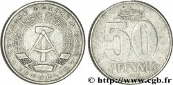 ALLEMAGNE RÉPUBLIQUE DÉMOCRATIQUE 50 Pfennig emblème de la RDA 1958 Berlin TB+