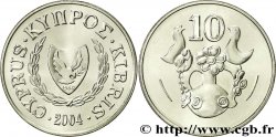 CHIPRE 10 Cents oiseau sur une jarre 2004
