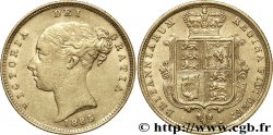 UNITED KINGDOM 1/2 Souverain Victoria “tête jeune” 1885 Londres
