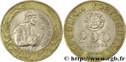 PORTUGAL 200 Escudos emblème / le médecin et Botaniste Garcia de Orta 1991