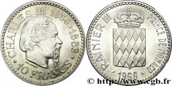 MONACO 10 Francs Charles III / écu couronné 1966 Paris
