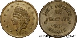 VEREINIGTE STAATEN VON AMERIKA 1 Cent (1861-1864) “civil war token” tête d’indien / John Schuh Saloon 88 First Ave NY 1863