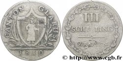 SUISSE - CANTON DE GLARIS 3 Schilling (9 Rappen) canton de Glarus 1810