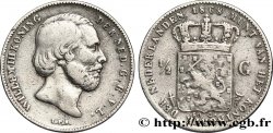 PAESI BASSI 1/2 Gulden Guillaume III 1868 Utrecht