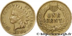VEREINIGTE STAATEN VON AMERIKA 1 Cent tête d’indien, 3e type 1901 Philadelphie