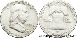 ESTADOS UNIDOS DE AMÉRICA 1/2 Dollar Benjamin Franklin 1951 Philadelphie