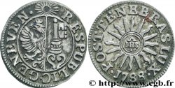SCHWEIZ - REPUBLIK GENF 6 Deniers République de Genève 1788