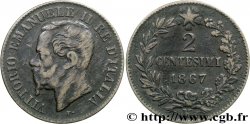 ITALIA 2 Centesimi Victor Emmanuel II 1867 Milan - M
