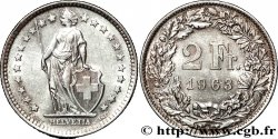 SWITZERLAND 2 Francs Helvetia 1963 Berne