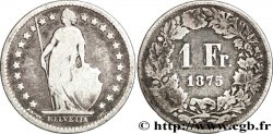SWITZERLAND 1 Franc Helvetia 1875 Berne