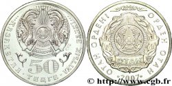 KAZAKHSTAN 50 Tenge Emblème national / décoration “OTAN” 2007 Oust–Kamenogorsk