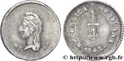 MESSICO 1/4 Real “République” 1843 Mexico