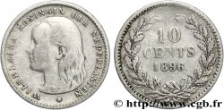 PAESI BASSI 10 Cents Wilhelmine 1896 Utrecht