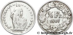 SCHWEIZ 1/2 Franc Helvetia 1907 Berne - B