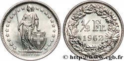 SUIZA 1/2 Franc Helvetia 1962 Berne - B