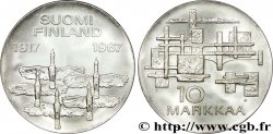 FINLAND 10 Markkaa 50e anniversaire de l’indépendance 1967