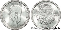 SCHWEDEN 2 Kronor Gustave V / armes 1949